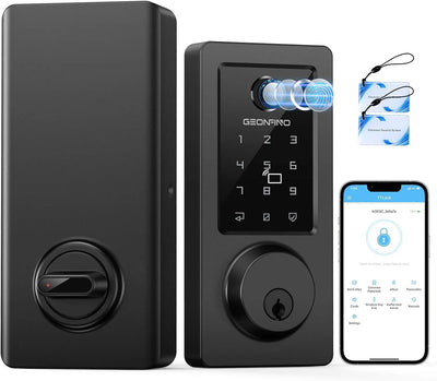 GEONFINO G5 Pro Fingerprint Keyless Door Lock with Bluetooth & App - Geonfino