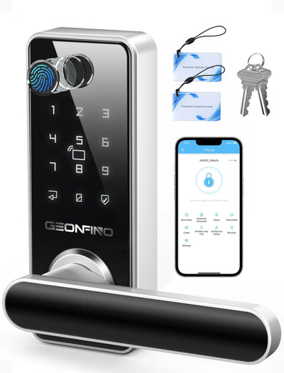 Smart Keyless Entry Fingerprint Door Lock with Handle
