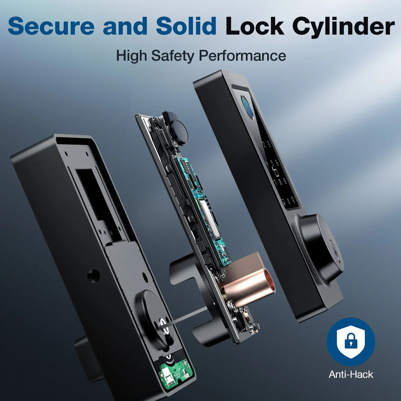 GEONFINO G5 Pro Fingerprint Keyless Door Lock with Bluetooth & App - Geonfino